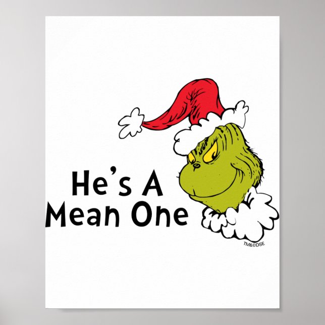 How Stole Christmas Hes A Mean One  Poster (Vorne)