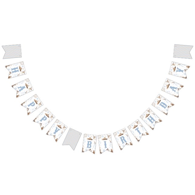 How the West Was One Birthday Banner (Alle)