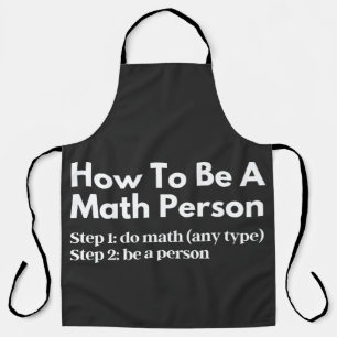 How To Be A Math Person Schürze