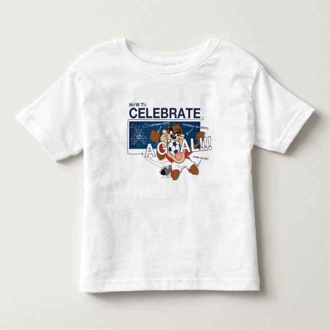 How to Celebrate a Goal With TAZ™ Kleinkind T-shirt (Vorderseite)