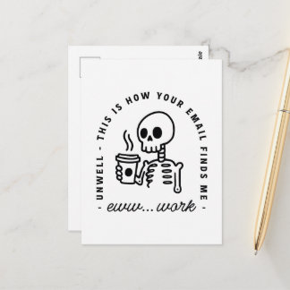 How your email finds me funny eww work unhinged postkarte