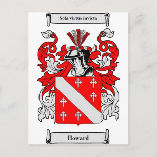 Howard Coat of Arms Postkarte