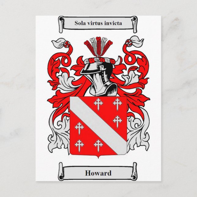 Howard Coat of Arms Postkarte (Vorderseite)