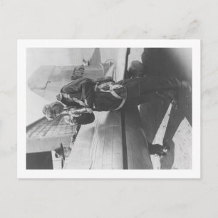 Howard Hughes Pilot Boarding Plane in Full Postkarte