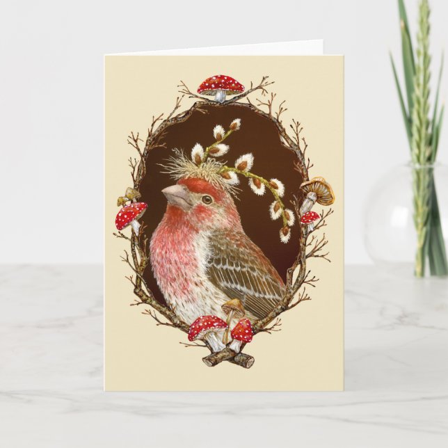 Howard in der Zweig-/Pilzgrenzkarte Dankeskarte (Vorderseite)