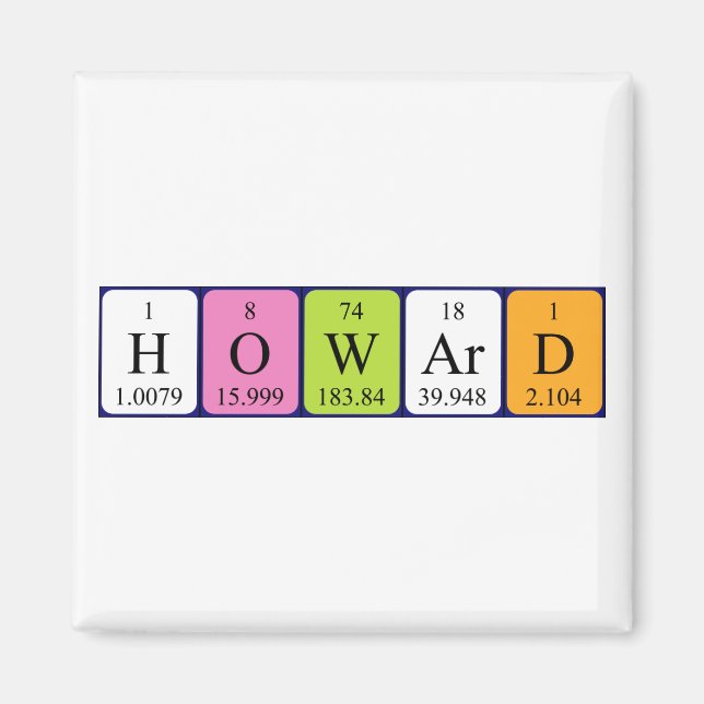 Howard Periodenmagnet Magnet (Vorne)