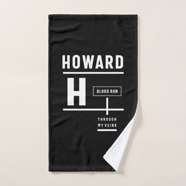 Howard Personalisiert Name Birthday Gift Handtuch (Handtuch)