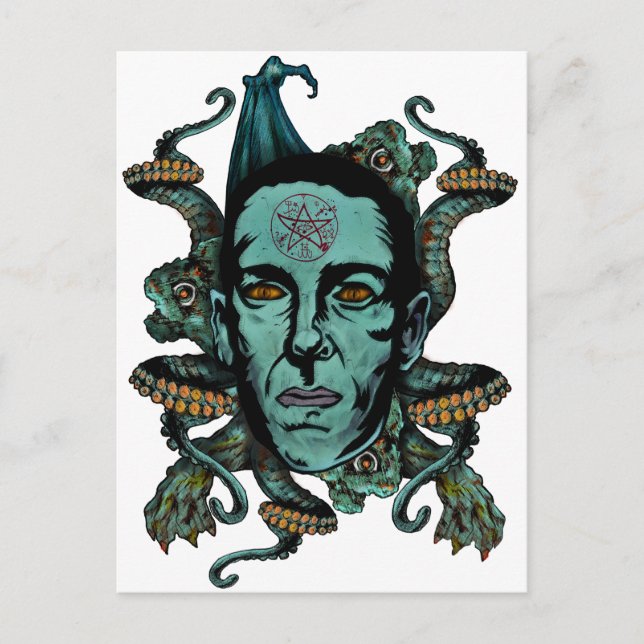 Howard Phillips Lovecraft Postkarte (Vorderseite)