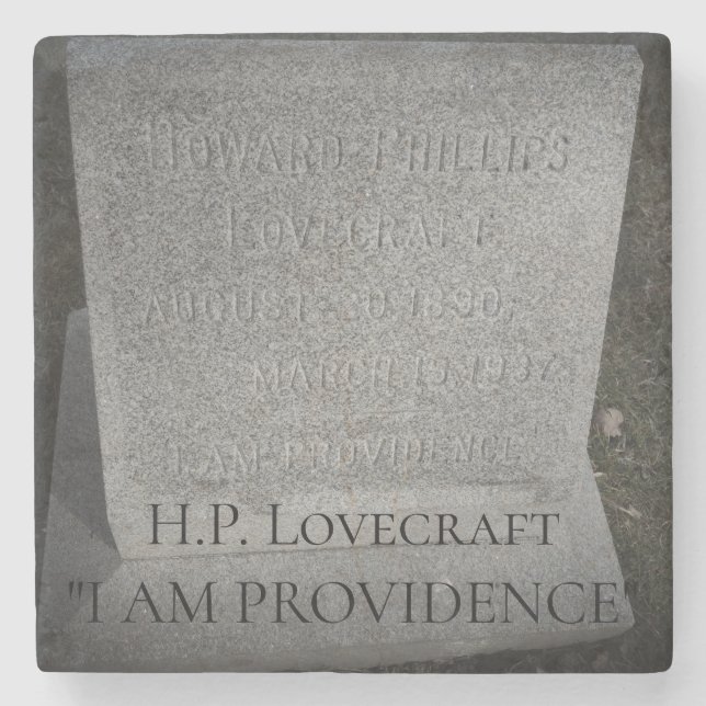 Howard Phillips Lovecraft - Providence, RI Writer Steinuntersetzer (Vorderseite)