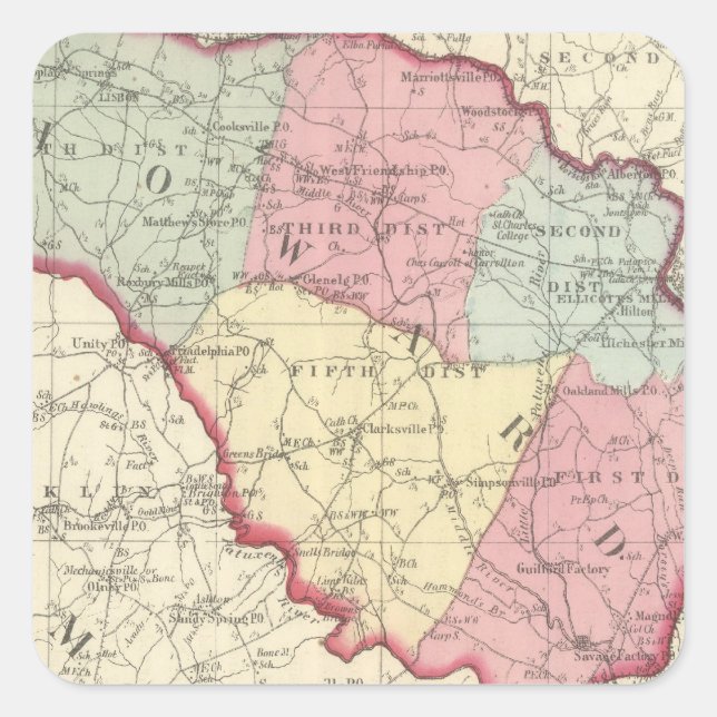 Howard Quadratischer Aufkleber (Vorderseite)