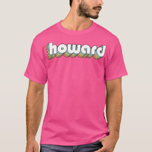 Howard Retro Rainbow Typografie Faded Style T-Shirt
