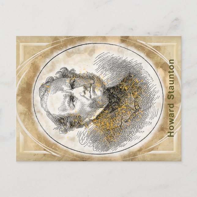 Howard Staunton, Postkarte (Vorderseite)