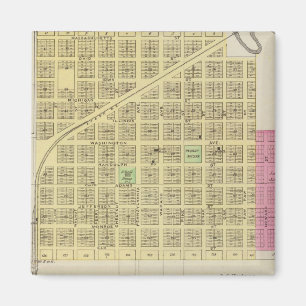 Howard und Grenola, Elk Landkreis, Kansas Magnet