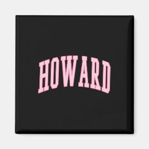 Howard Vintag Preppy Varsity Pink Sports Magnet