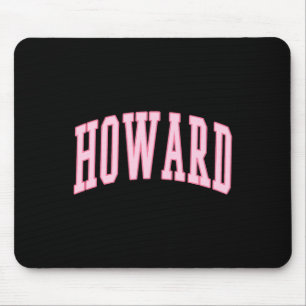 Howard Vintag Preppy Varsity Pink Sports Mousepad