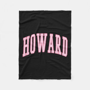Howard Vintage Preppy Varsity Rosa Sport Fleecedecke