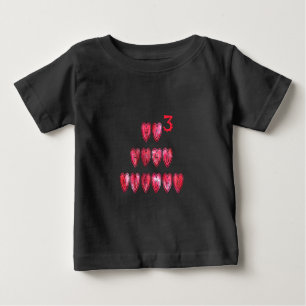 Howaro! Weihnachtsherzen Text Weihnachten Liebe de Baby T-shirt