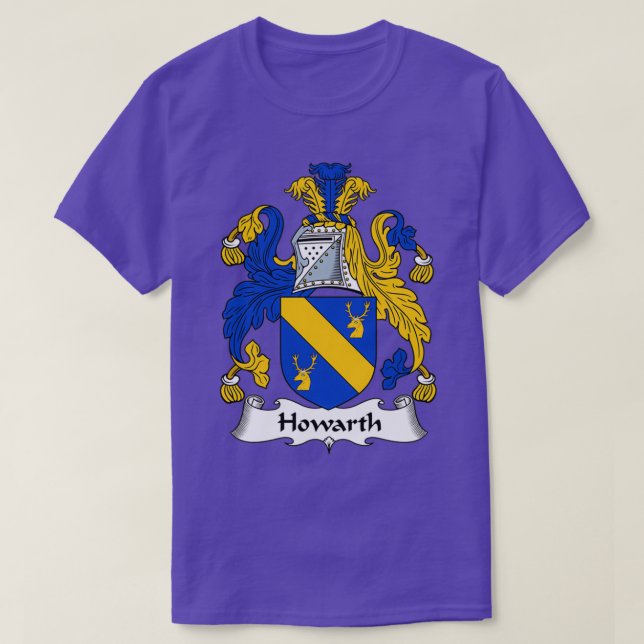 Howarth Coat of Arms Familienwappen T-Shirt (Design vorne)
