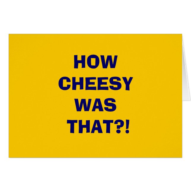 HOWCHEESYWAS DAS?! (Vorderseite (Horizontal))
