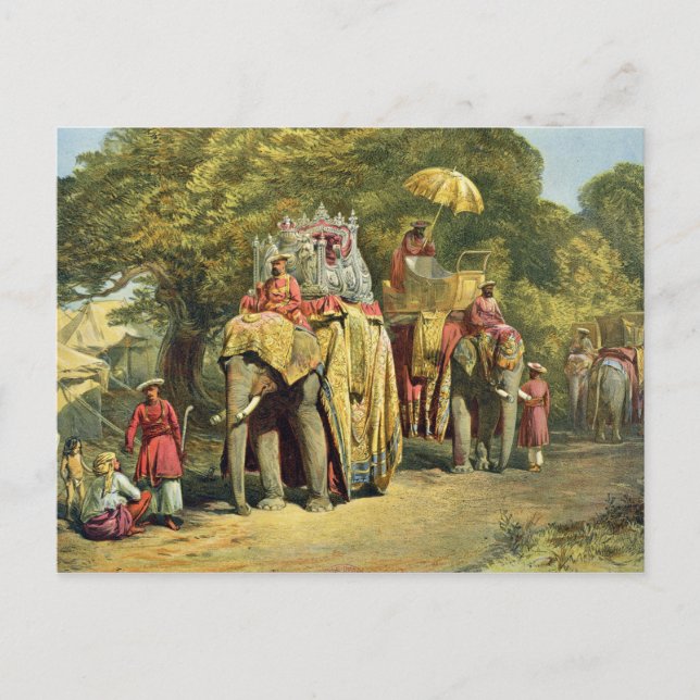 Howdah, Staat des Gouverneurs, 1863 (Chromol Postkarte (Vorderseite)
