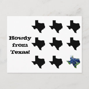Howdy aus Texas Postcard Postkarte
