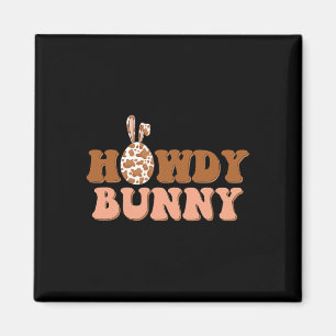 Howdy Bunny Oaster Country Western Magnet