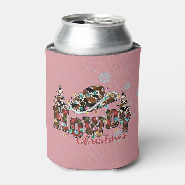 Howdy Christmas | Cowboy Christmas Tree Dosenkühler (Kanne Vorderseite)