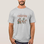 Howdy Christmas Typografie, Texas Symbol Graphics T-Shirt<br><div class="desc">Niedlich Howdy Weihnachten mit einem coolen Retro-Typografie-Design und Weihnachtssymbolen Texas-Flair. Howdy Santa mit Schlitten und anderen Texas-Symbolen.</div>