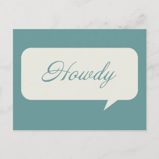 Howdy Customizable Postcards Postkarte