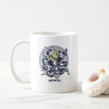 Howdy Friendly Octopus Tasse