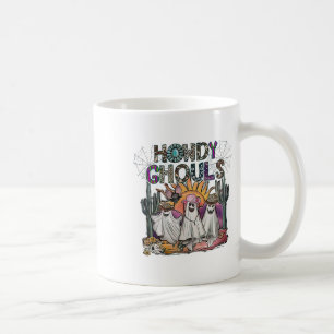 Howdy Ghouls Western Halloween Fall Ghosts Boo Kaffeetasse