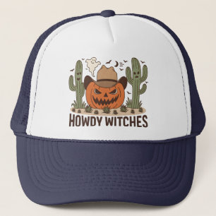 Howdy Hexen Halloween Western Design Truckerkappe