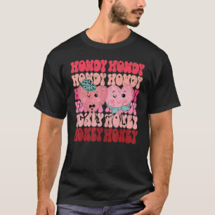 Howdy Honey Valentinstag Cowgirl Preppy Matchin T-Shirt