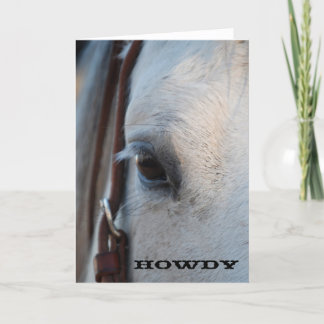 Howdy Horse Grußkarte Karte