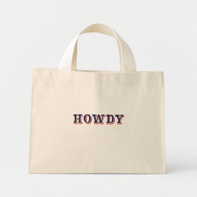 Howdy Mini Stoffbeutel (Vorne)