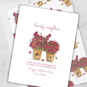Howdy Neighbor Valentine's Day Holiday Card Feiertagskarte