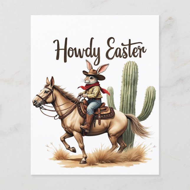 Howdy Oaster Bunny Reiten Flyer (Vorne)