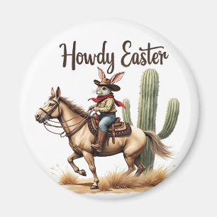 Howdy Oaster Bunny Reiten Magnet