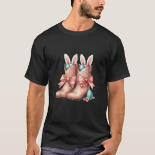 Howdy Osterost Western Osterhase Cowboy Boots Coq T-Shirt