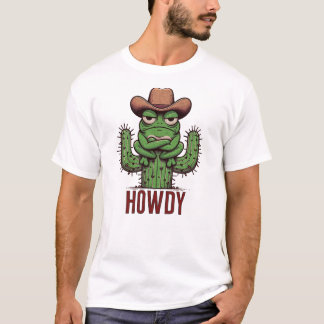 Howdy Partner! Erstaunlicher Frog Cowboy im Stil e T-Shirt