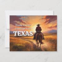 Howdy Partner Greetings from Texas
