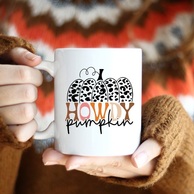 Howdy Pumpkin Fall Kaffeetasse (Von Creator hochgeladen)