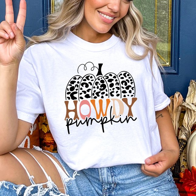 Howdy Pumpkin Fall T-Shirt (Von Creator hochgeladen)