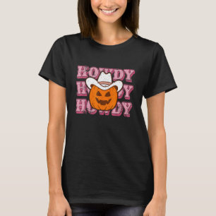 Howdy Pumpkin Rodeo Western Country Fall Süd T-Shirt