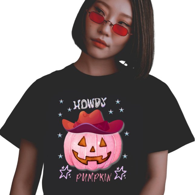 Howdy Pumpkin Y2K Design T-Shirt (Von Creator hochgeladen)