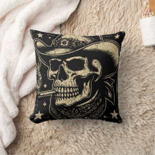 Howdy Putos Funny Skull Retro Vintag Kissen