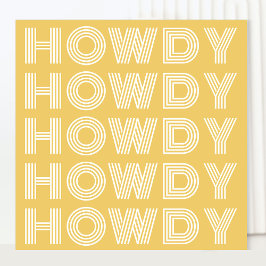 Howdy Southern Charm Greetings Card Karte