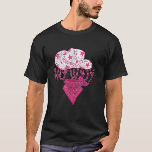 Howdy Southern Western Girl Country Rodeo Rosa Kuh T-Shirt