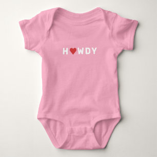 Howdy Texas-Thema Baby Bodysuit Baby Strampler