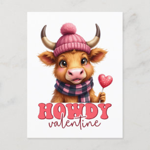 Howdy Valentine Postkarte